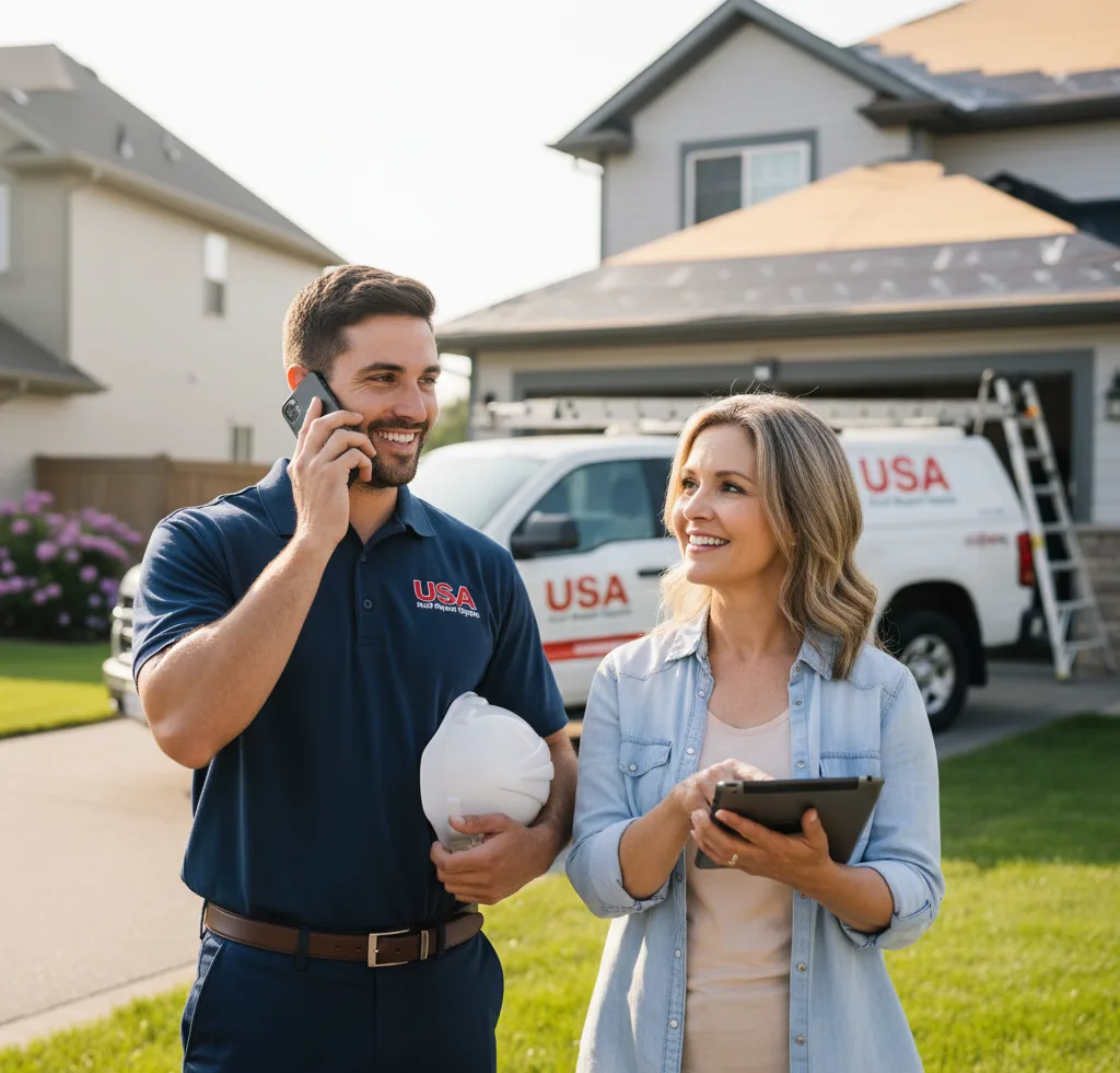 USA Roof Repair Experts customer support in Woodruff